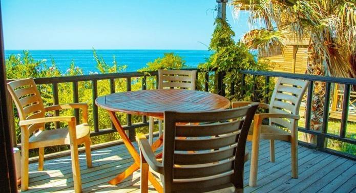 Zambak Seafront Houses&Restaurant&Beach Agios Georgios  Bagian luar foto