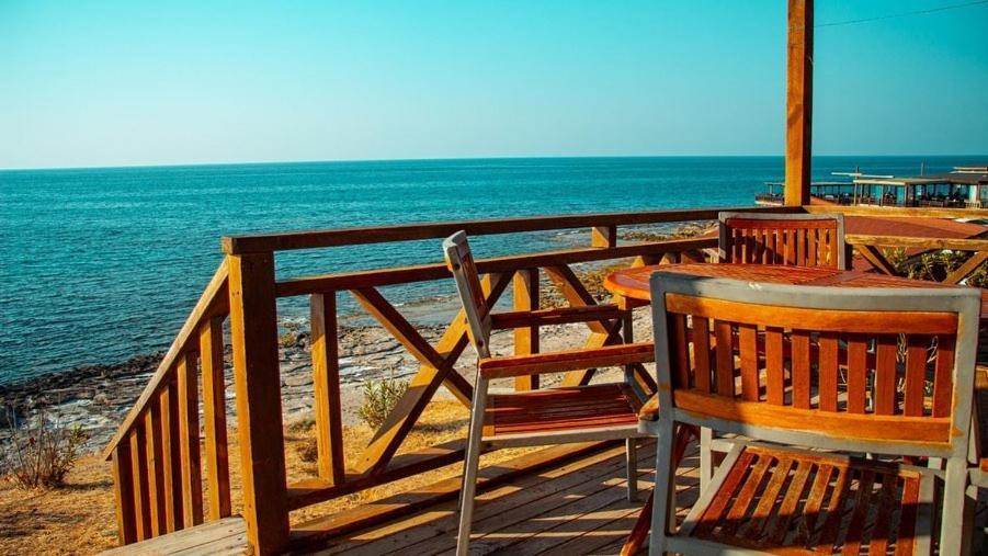 Zambak Seafront Houses&Restaurant&Beach Agios Georgios  Bagian luar foto